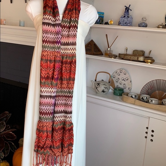 Multicolor Rayon Neck Scarf 🧣 - Picture 5 of 6